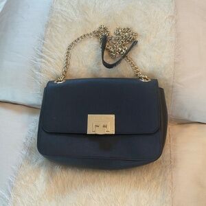 New Michael by Michael Kors black flap bag